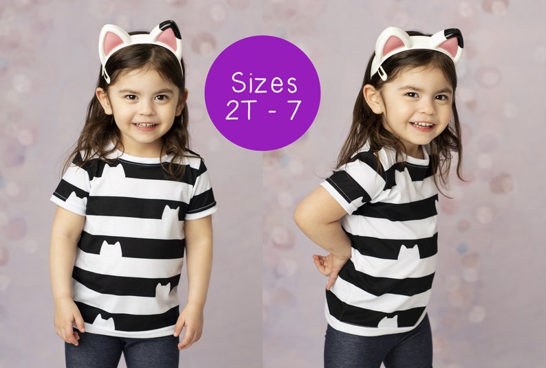 Gabby's Dollhouse Inspired Shirt, Gabby Cat Shirt from Gabby Dollhouse, Toddler and Girl Birthday Gift Tee, Costume, Cat Birthday image 1