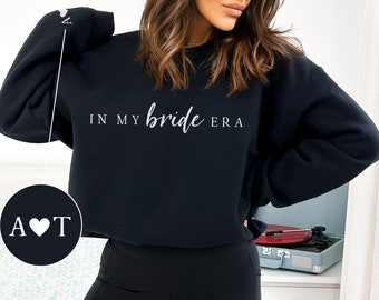 Minimalist Bride to Be Sweatshirt, Custom Engaged Crewneck, In My Bride Era, Personalized Future Mrs Shirt, Bride to Be Gift, In My Era