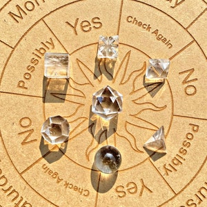 Clear Quartz Geometric Set - Crystal Geometry Set for crystal healing education | 7 pcs in 1 set