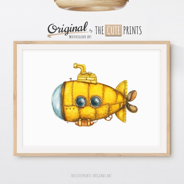 Yellow Submarine Art Etsy
