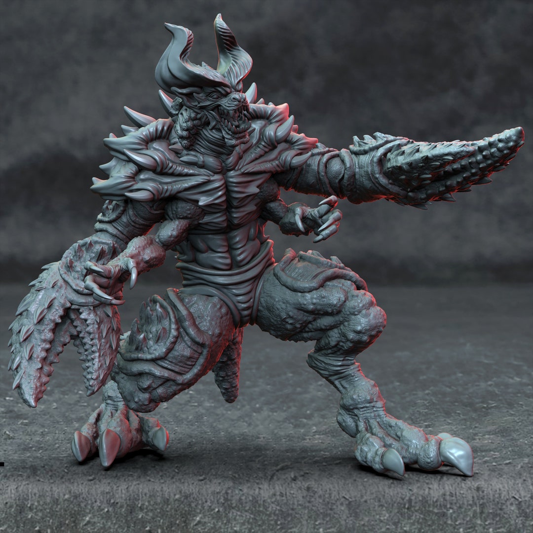 Glabrezu Greater Demon Custom 3D Printed Miniature Etsy
