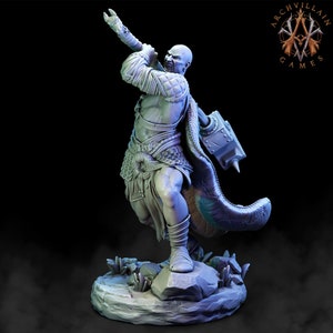 Goliath warrior custom 3D printed miniature with base