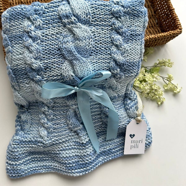 blue new beginnings blanket main image 1