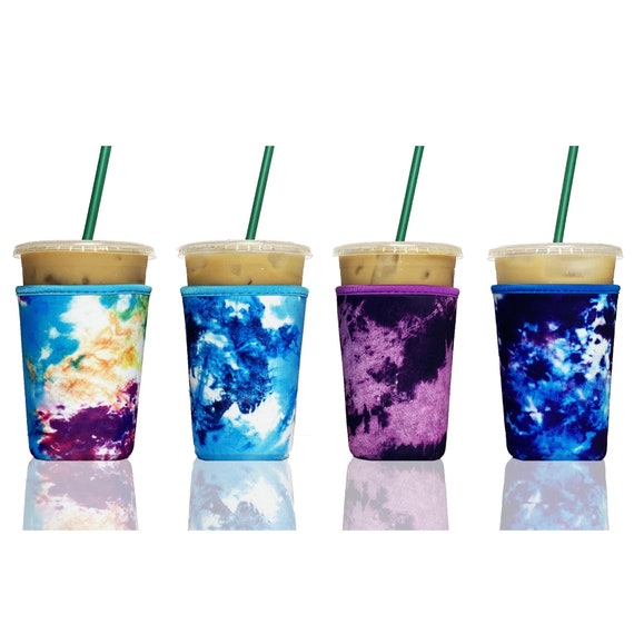 Reusable Insulated Neoprene Iced Coffee Beverage Sleeves Cold