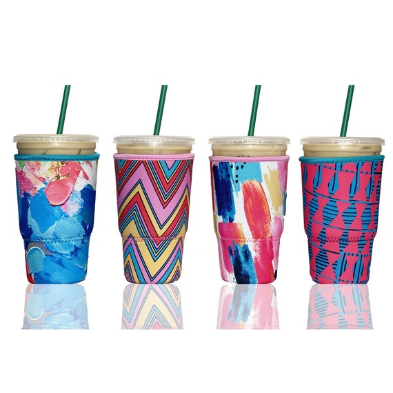 3 Pack Reusable Neoprene Coffee Sleeves - Insulated Cup Holders For 16-32oz Tumblers, Hot & Cold Drinks - View #8