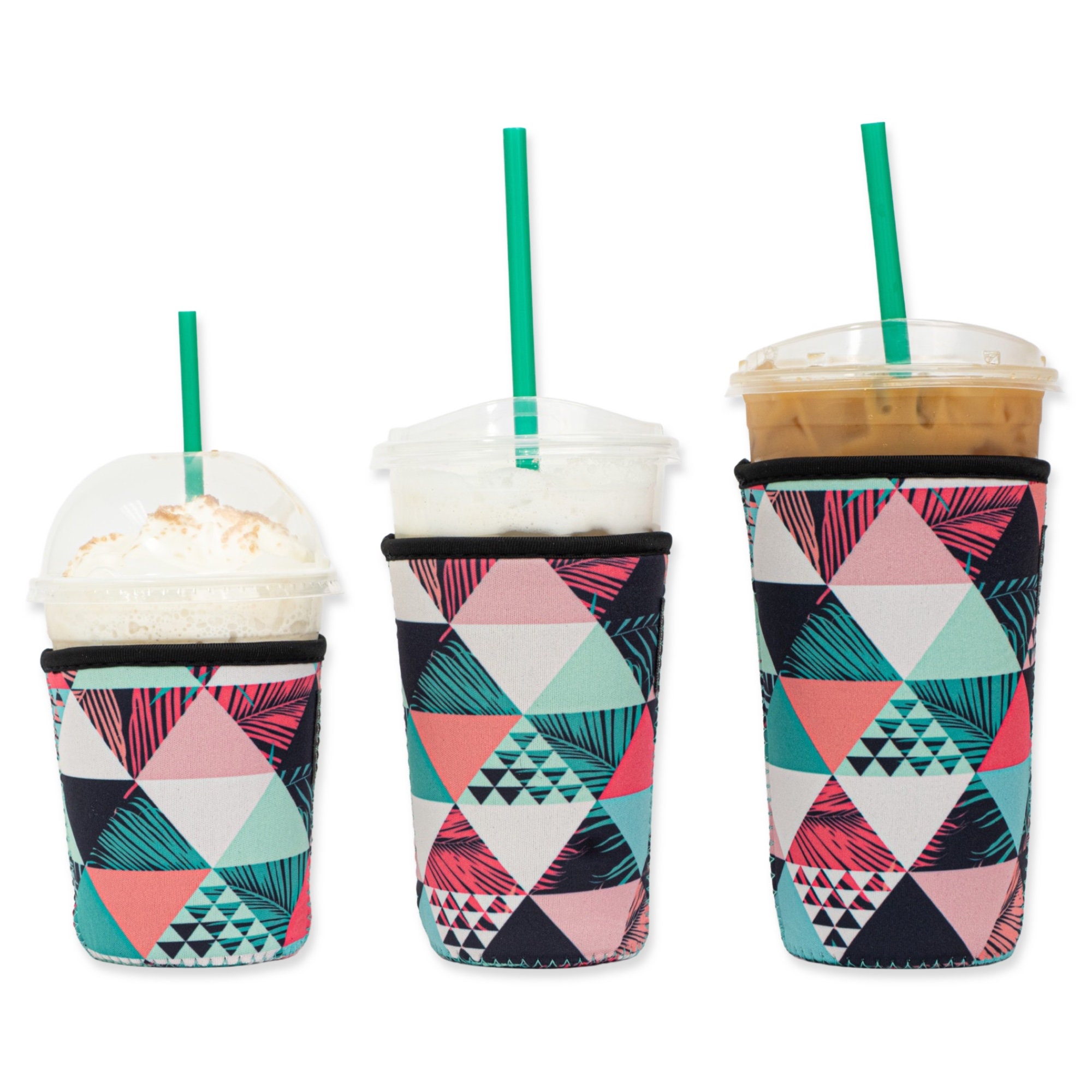 3 Pack Reusable Neoprene Coffee Sleeves - Insulated Cup Holders For 16-32oz Tumblers, Hot & Cold Drinks - View #5