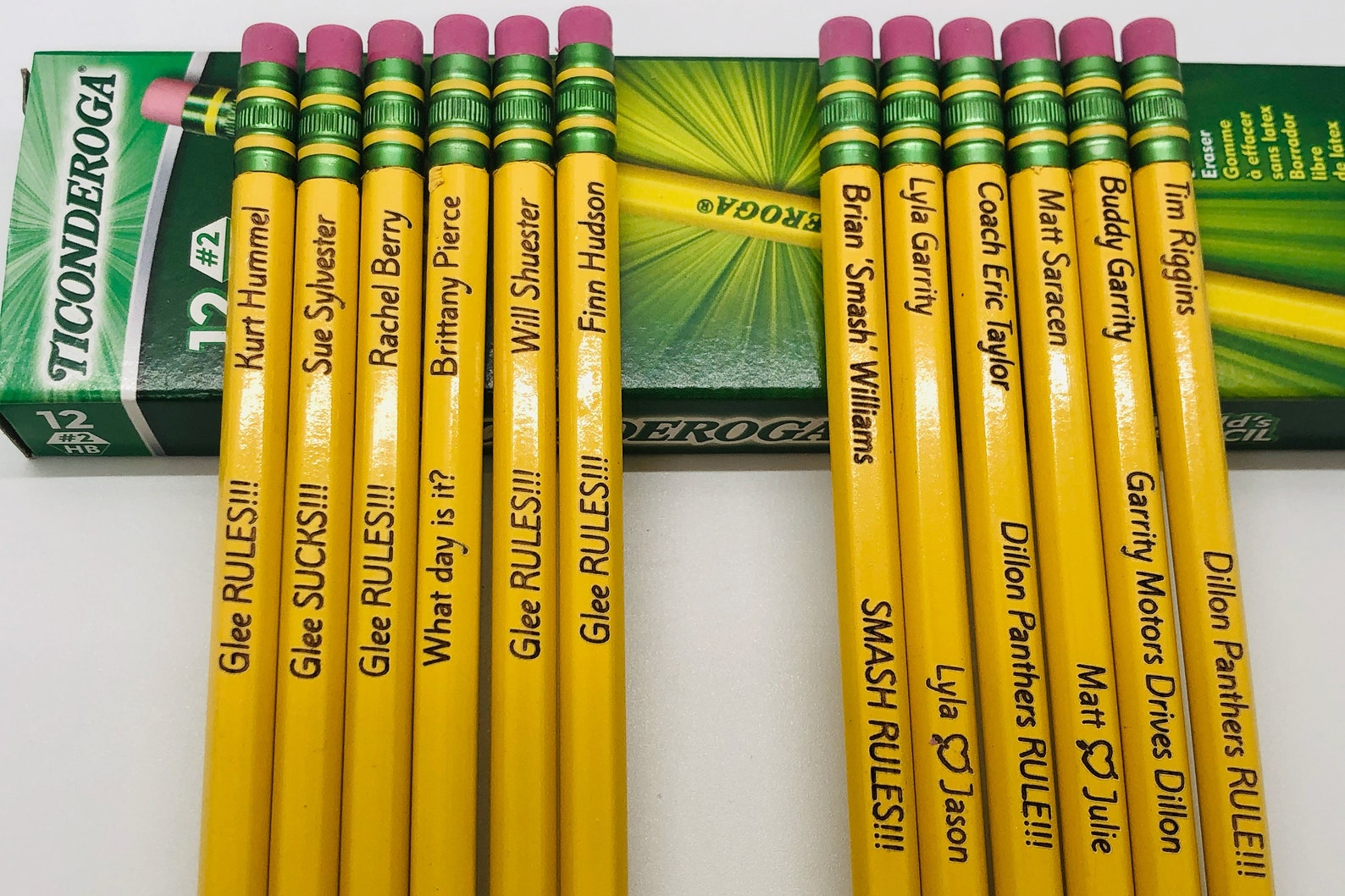 Custom Engraved Ticonderoga Pencils / Bulk Pricing Available Etsy