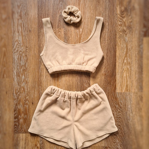 Camel Beige Teddy Fluffy Cosy 3 Piece 