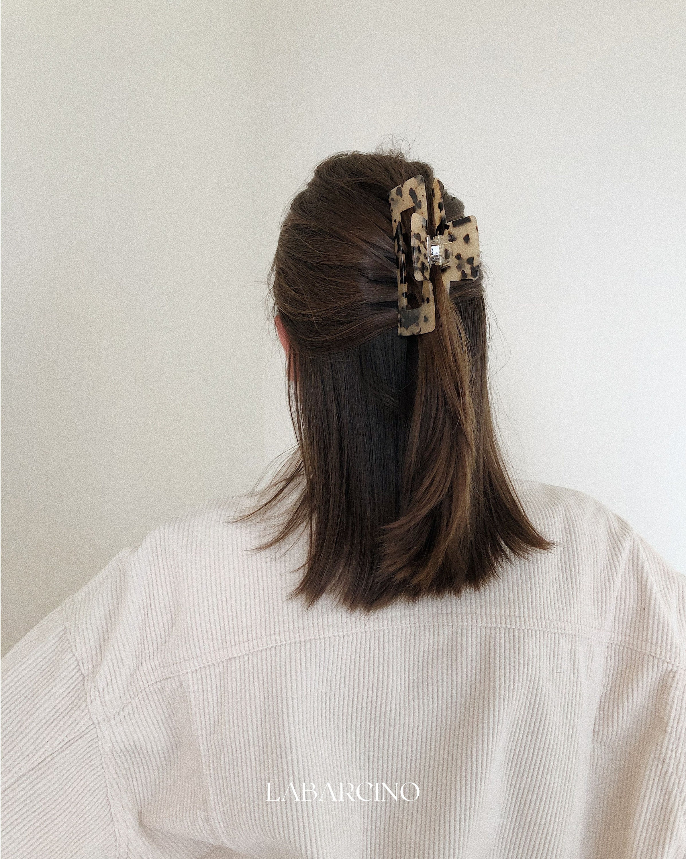 Extra Large White Hair Claw Clip for Thick Hair made of Etsy