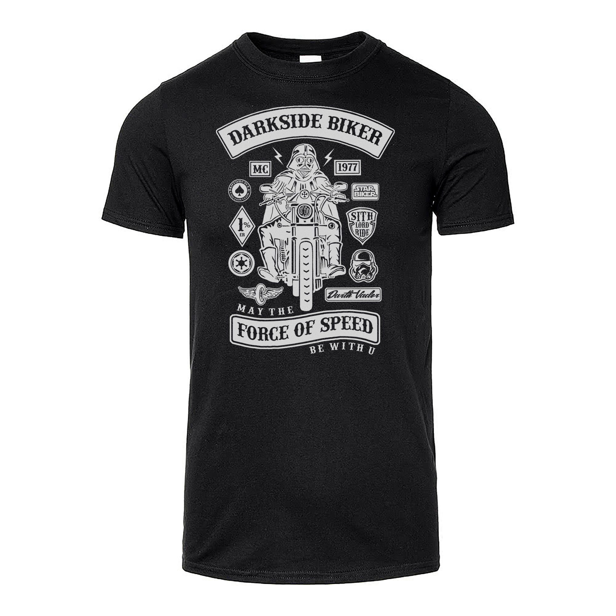 Discover Bikers Vader Dark Side Biker Graphic motor bike T Shirt Mens Unisex Tee All Sizes More Designs In Store