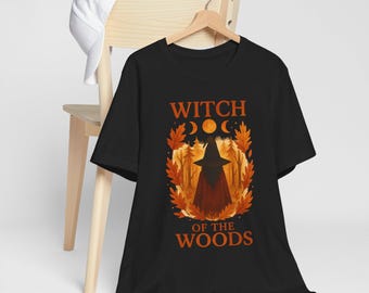 Forest Witch Graphic Tee, Cottagecore Fall Vibes