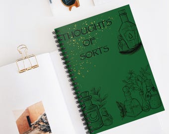Cahier à spirales Witchy Potion : cadeau de papeterie Dark Academia