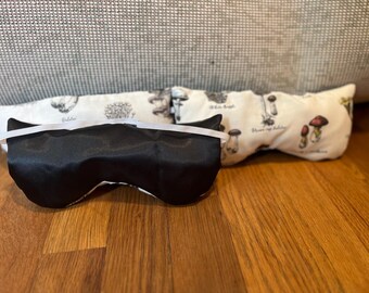 Pumpkin Spice Sleep Mask: Handmade Cotton Fall Eye Mask