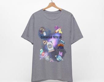 Camiseta de Bruja Celestial: Camiseta de Astrología Mística con Vibras de Bruja