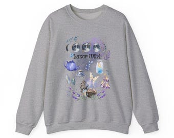Lunar Witch Sweatshirt: Gemütliches Celestial Occult Fashion