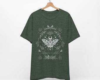 Death Moth Graphic Tee, Witchy Gothic Clothing