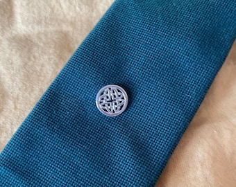 Celtic Tie Tack - 18ct Gold Plated / Sterling Silver Tie pin - Celtic Jewellery - Formal wear - Suit accessories