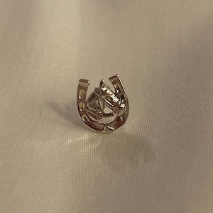 Sterling Silver Equestrian Tie Tack - Tie pin - Formal wear - Suit accessories