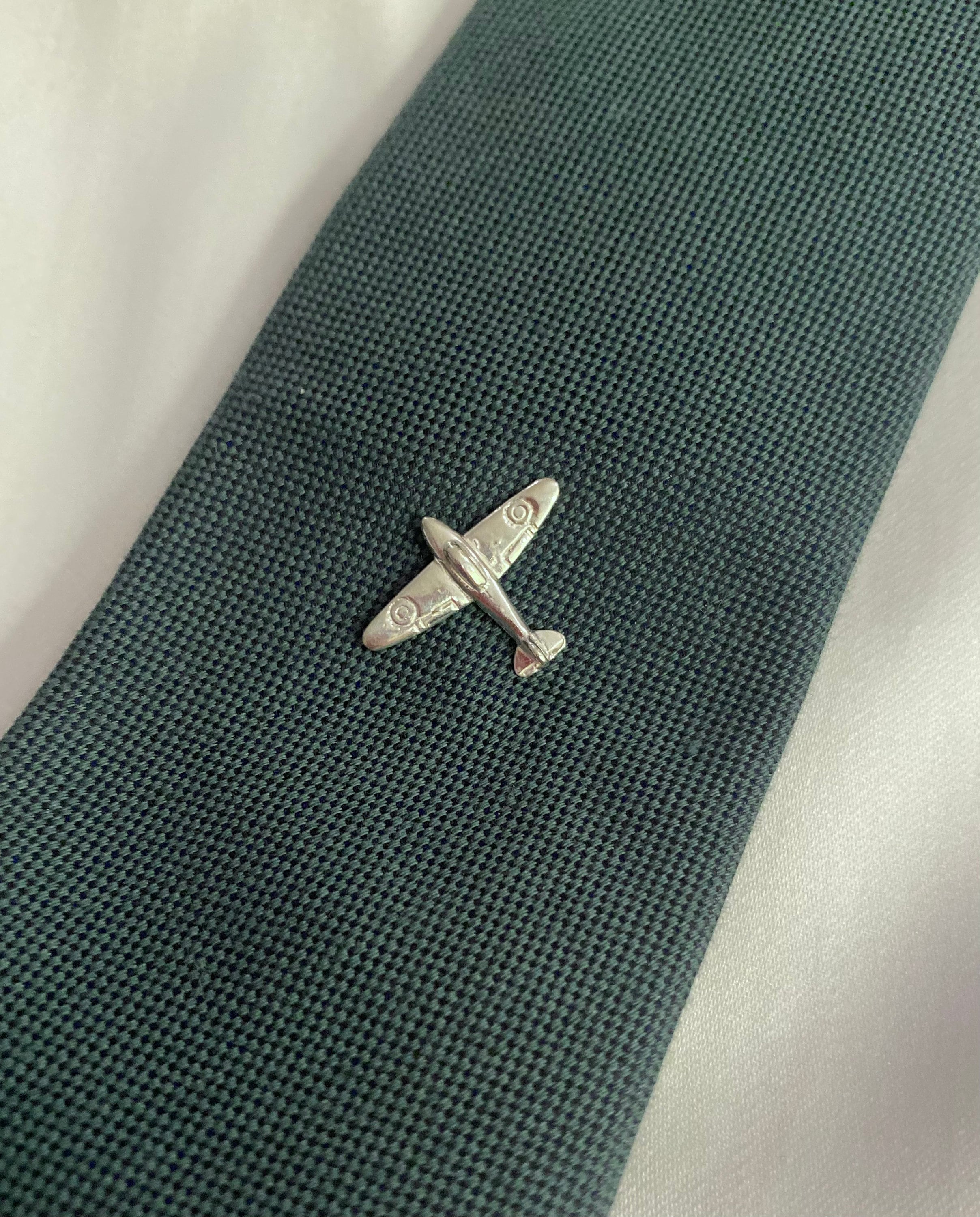Spitfire Tie Pin for Men, Made with Original Spitfire Fuselage