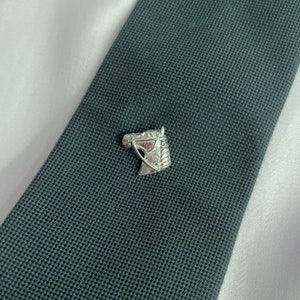 Sterling Silver Horse Head Tie Tack - Tie pin - Formal wear - Suit accessories