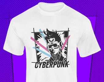 Cyberpunk Art T-Shirt: Retro Cyborg Graphic Tee