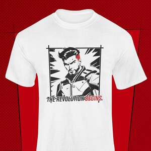Cyber Punk Black & White Graphic Tee Gift for Him, Retro Fantasy Sin City Comic Book Art Style T-Shirt Futuristic Steam Punk Shirt Aesthetic