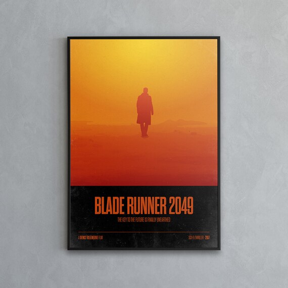 Blade Runner 49 Retro Movie Poster Minimalist Design Etsy