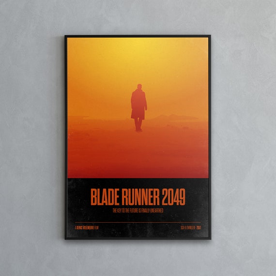 Blade Runner 49 Retro Movie Poster Minimalist Design Etsy Blade Runner 49 Retro Movie Poster Minimalist Design Etsy