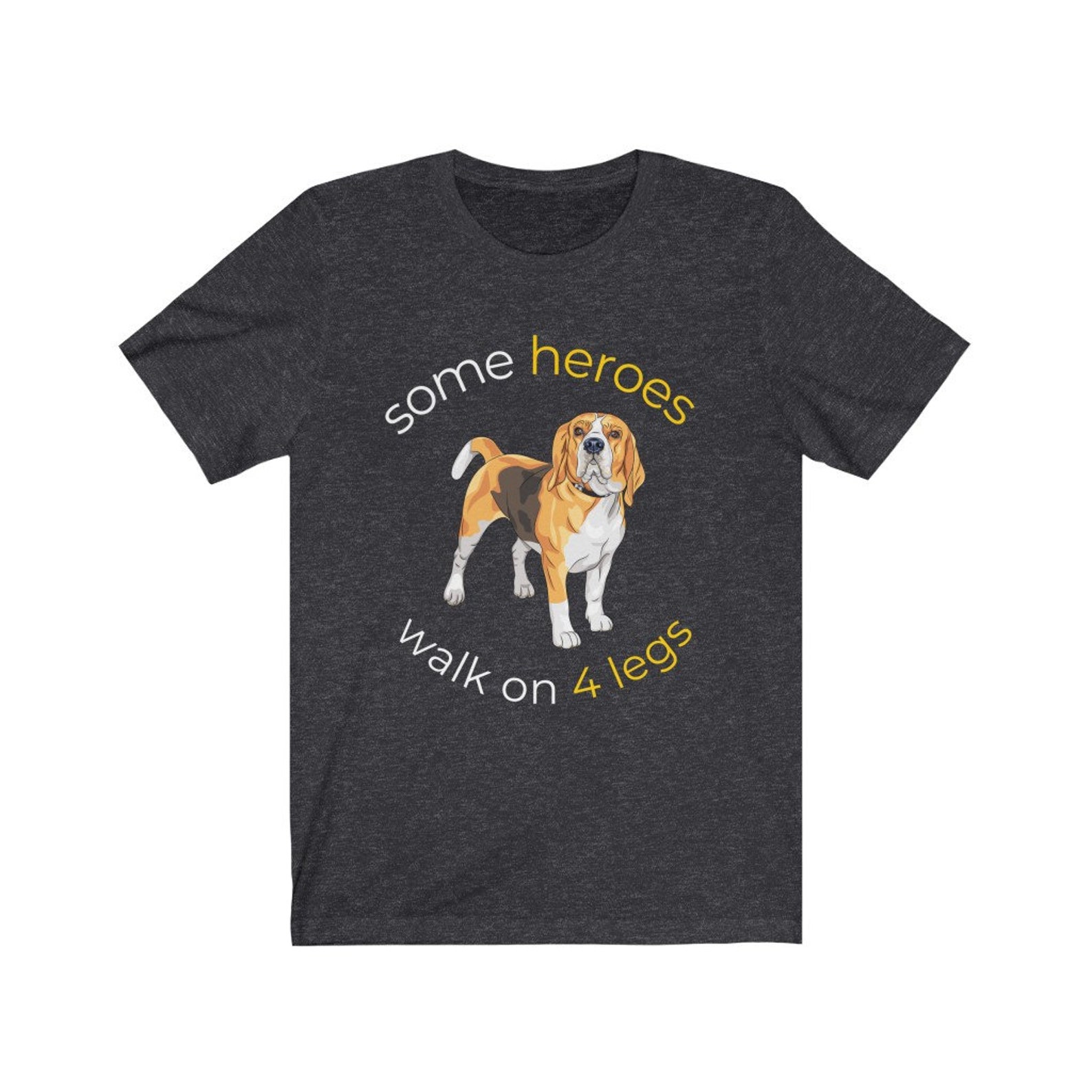 Dog Print Shirt Beagle TShirt Unisex Tee Some Heroes Walk Etsy