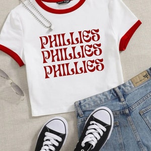 Phillies Crop Top Shirt