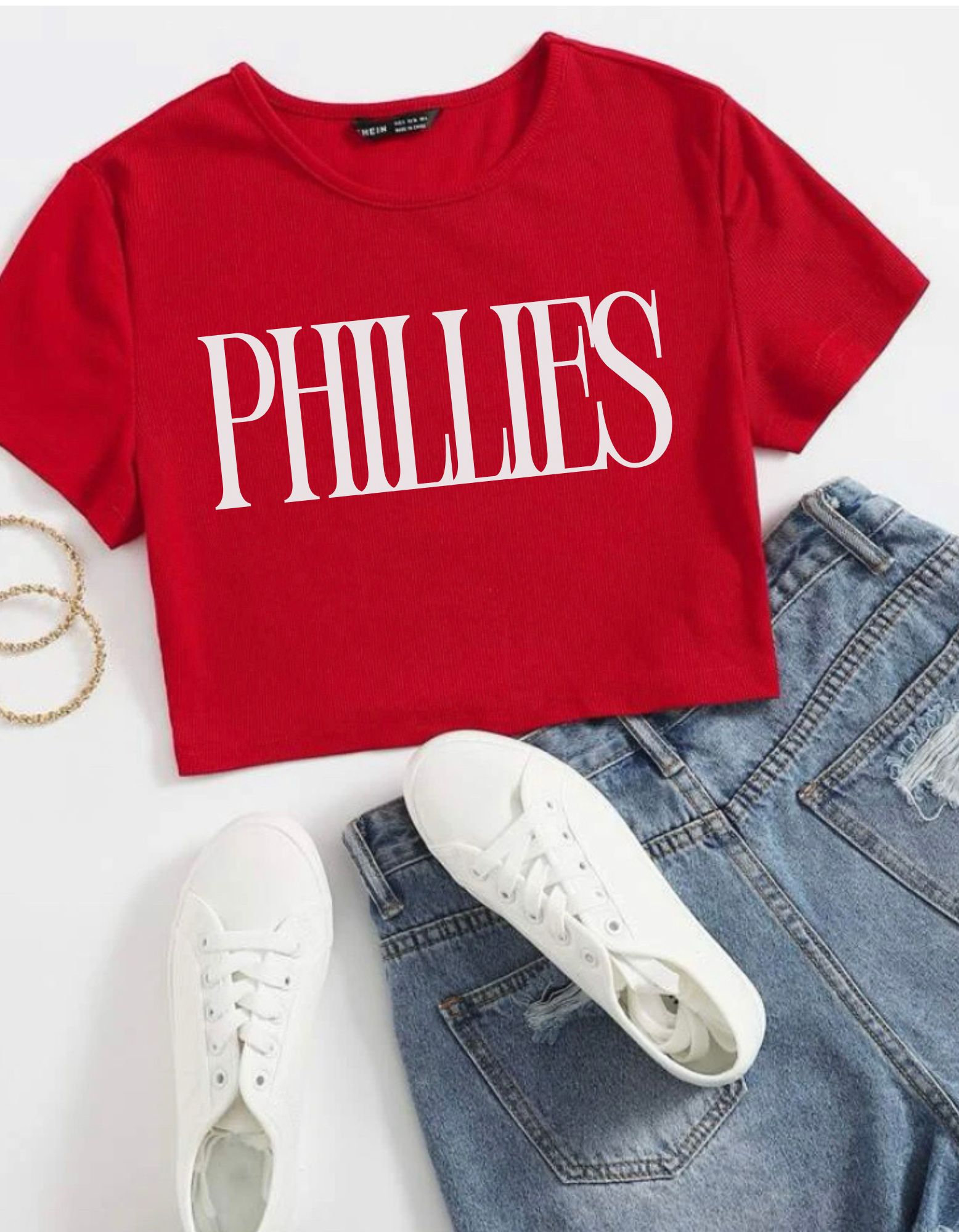 phillies cropped shirt