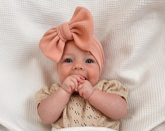 Oversized Baby Haarschleife Kopftuch - Stretchy Bullet Knit