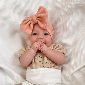 Oversized Bullet Baby Headwrap / baby girl bows/ oversized baby bows