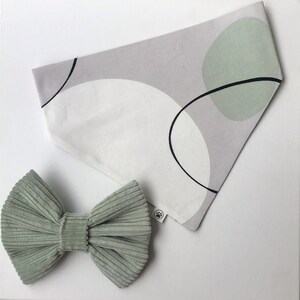 Mixed Dog bandana - Green and Grey