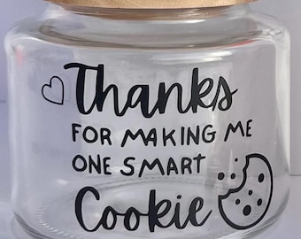 Personalised Cookie Jar - Teacher Christmas Gifts