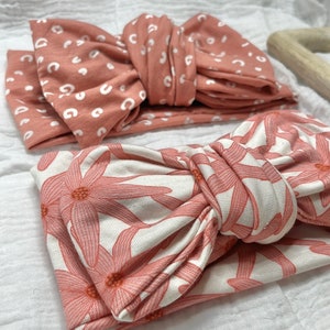 Topknot Baby Headband, oversized baby headband , big bow baby headband, soft baby bow, newborn baby gift