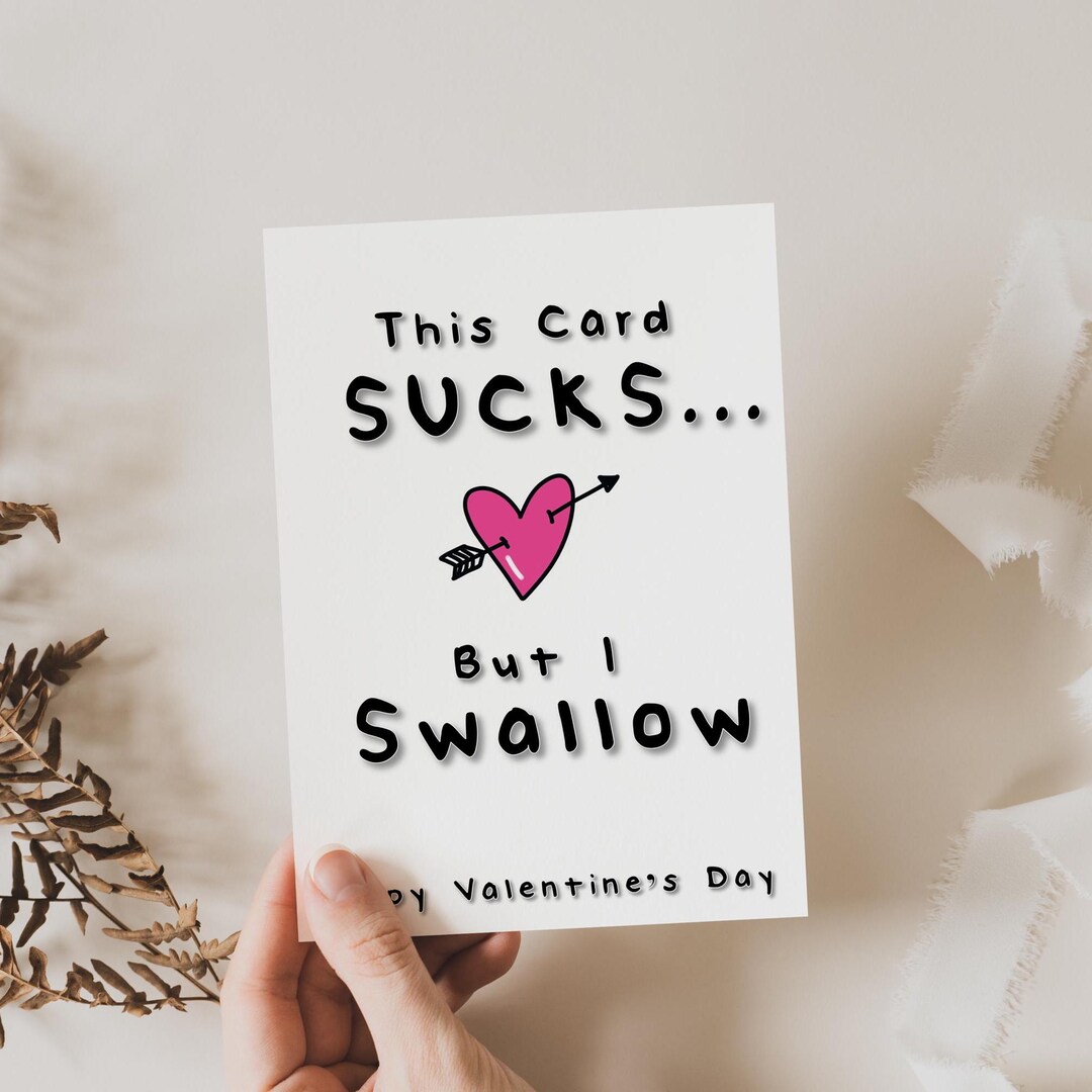 Rude Funny Valentines Card for Husband Boyfriend Partner. - Etsy