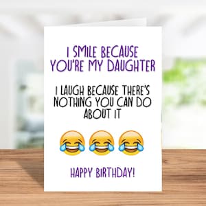 Funny Adult Daughter Birthday Card