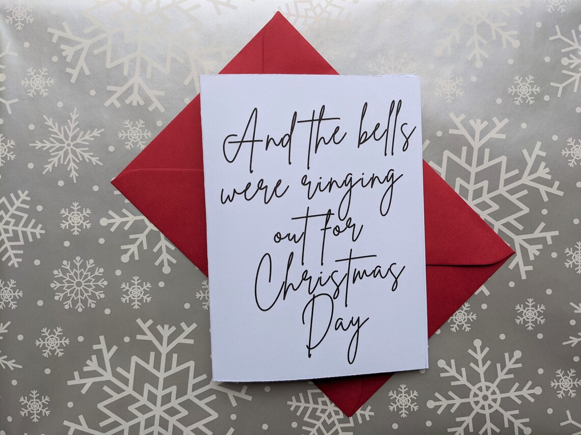 Christmas Card The Pogues Lyrics Fairytale of New York Etsy