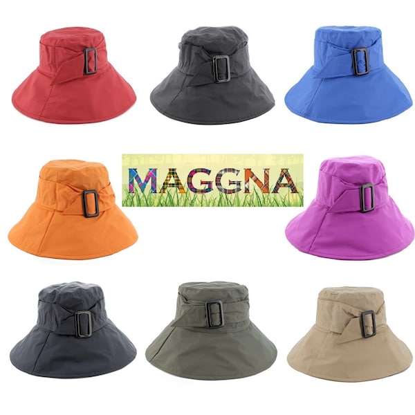 Ladies April Wide Brim Bucket Rain Hat In A Wide Choice of Colours