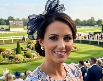 Headband Fascinator - Jewel, Sinamay & Feather Headband Fascinator - Choice of Colours