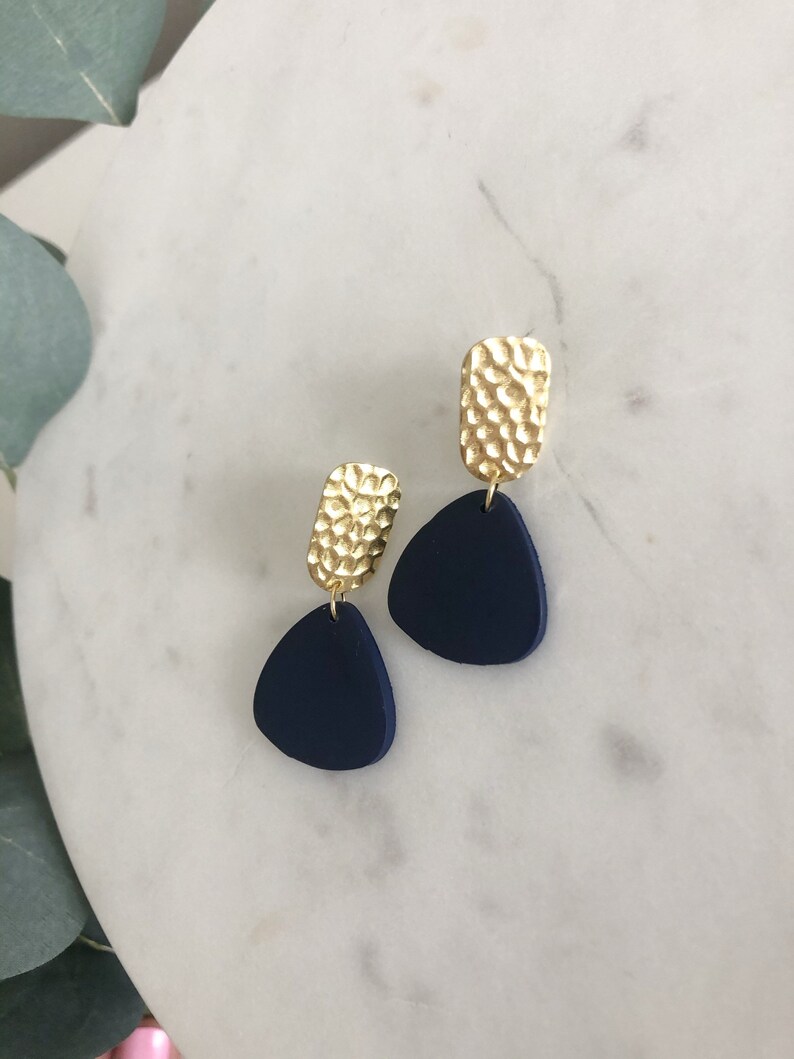 drop earrings CLAY EARRINGS statement earrings handmade Hypoallergenic