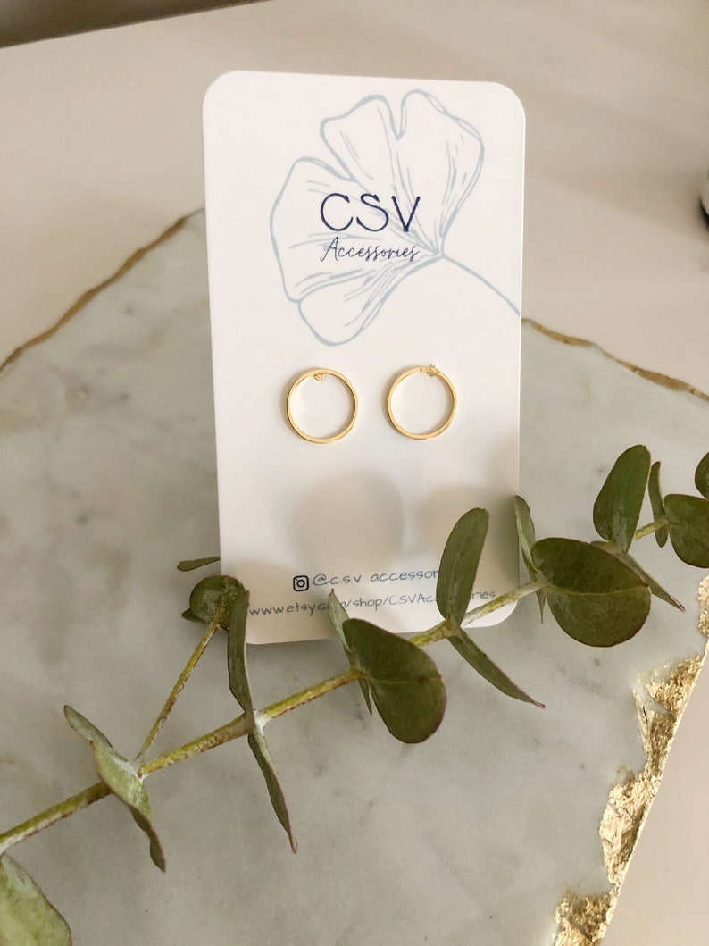 Brass Circle Studs