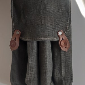 Original Vintage Militär grüne Segeltuchtasche, Armee Hüfttasche, Soldatenausrüstung, Segeltuch Gürteltasche, russische Militärtasche, selten, Geschenk, Dekoration
