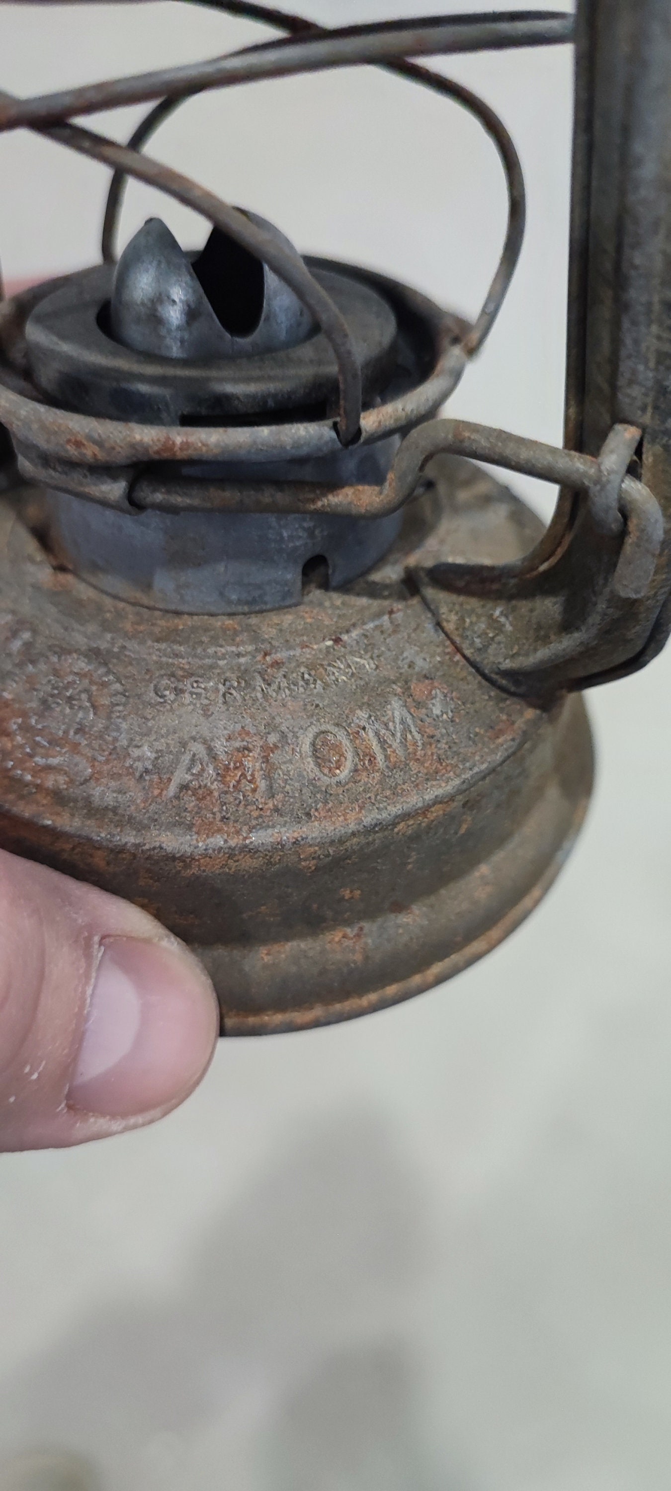 Vintage Feuerhand ATOM No.75,kerosene Lantern,oil Hurricane