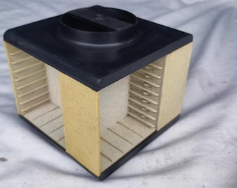 Revolving stand for audio cassette, Bulgarian audio cassette tape holder, audio cassette organizer, audio cassette storage - 1970s,rare,gift