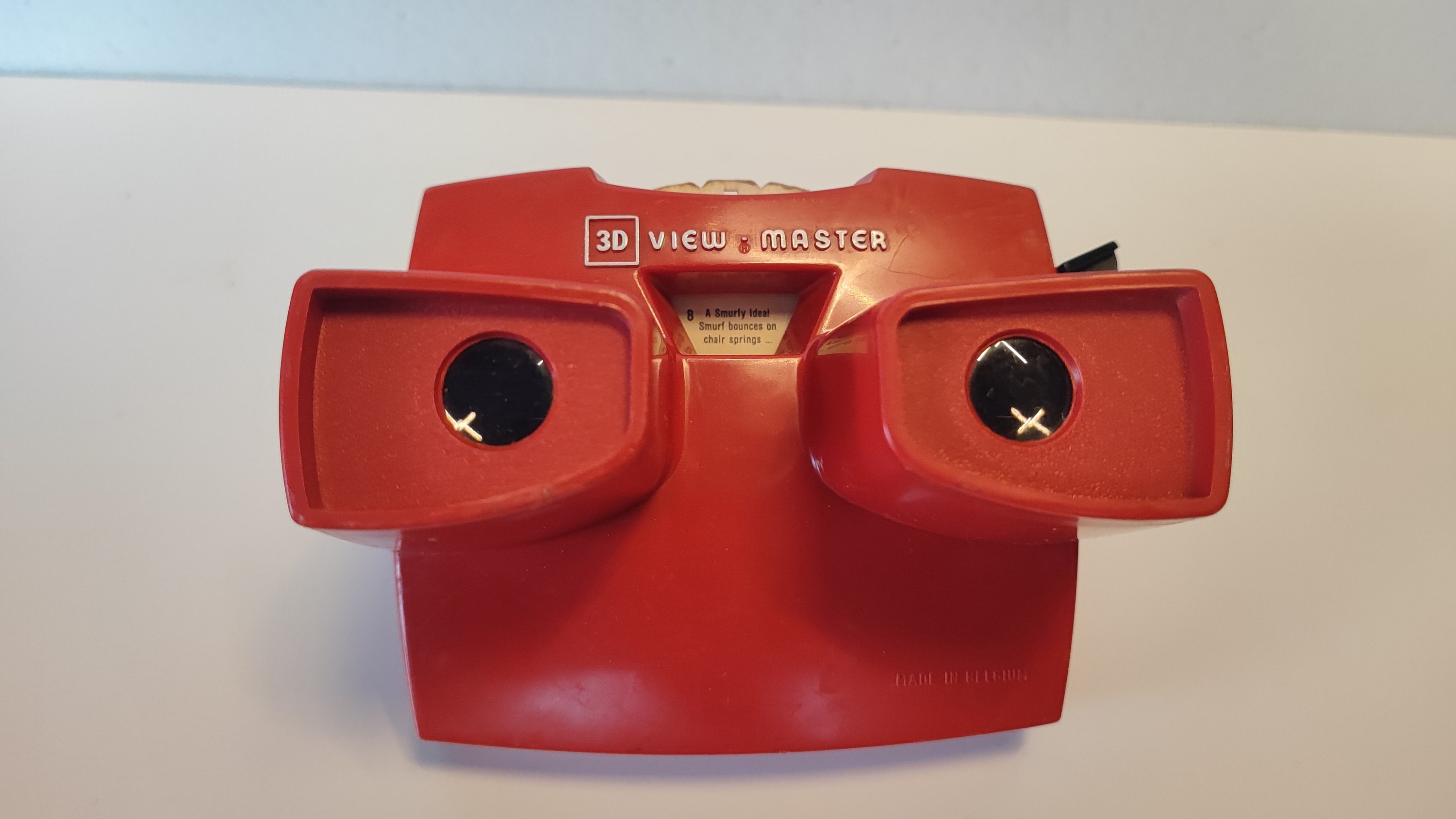 Vintage Stereoscope View Master 3D, Model J,photo Viewer,toy With Disc  Flying Smurf,belgium,rare,child Gift,collection -  Finland