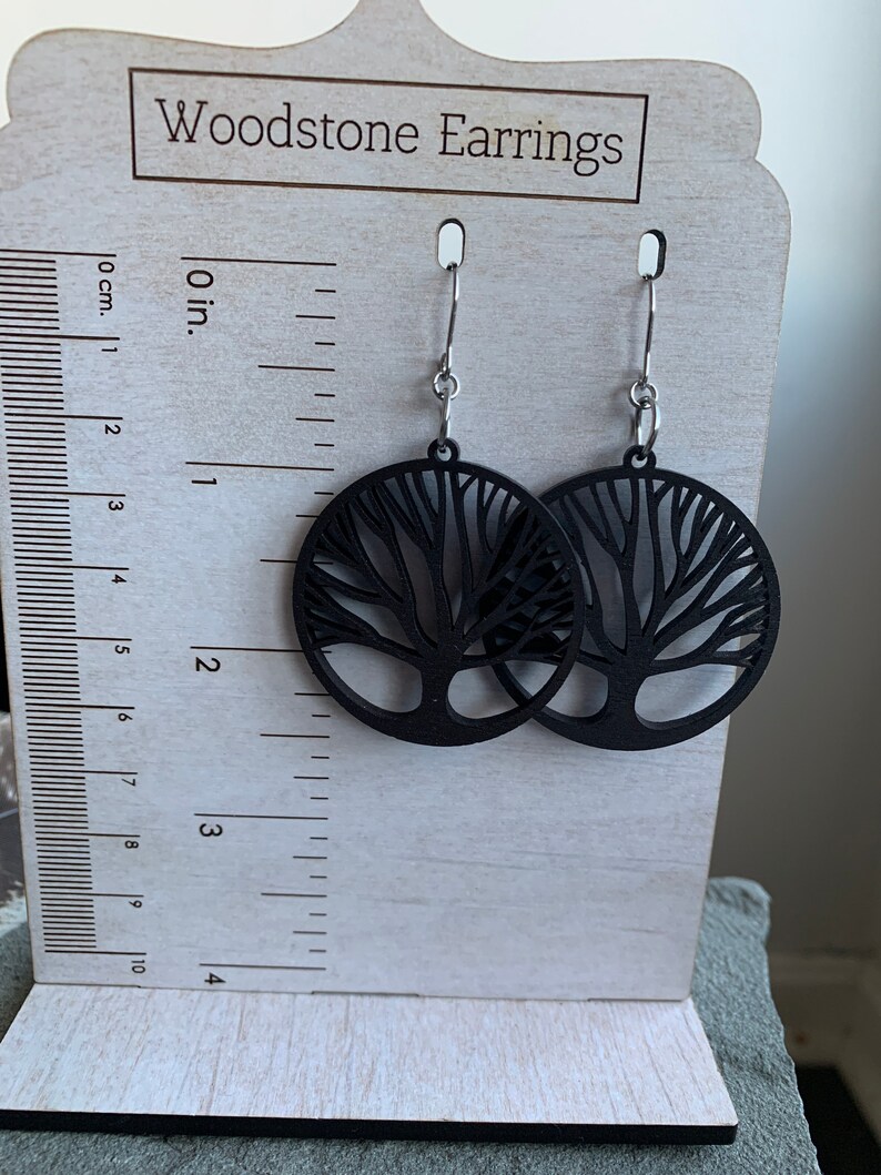 Wood earrings