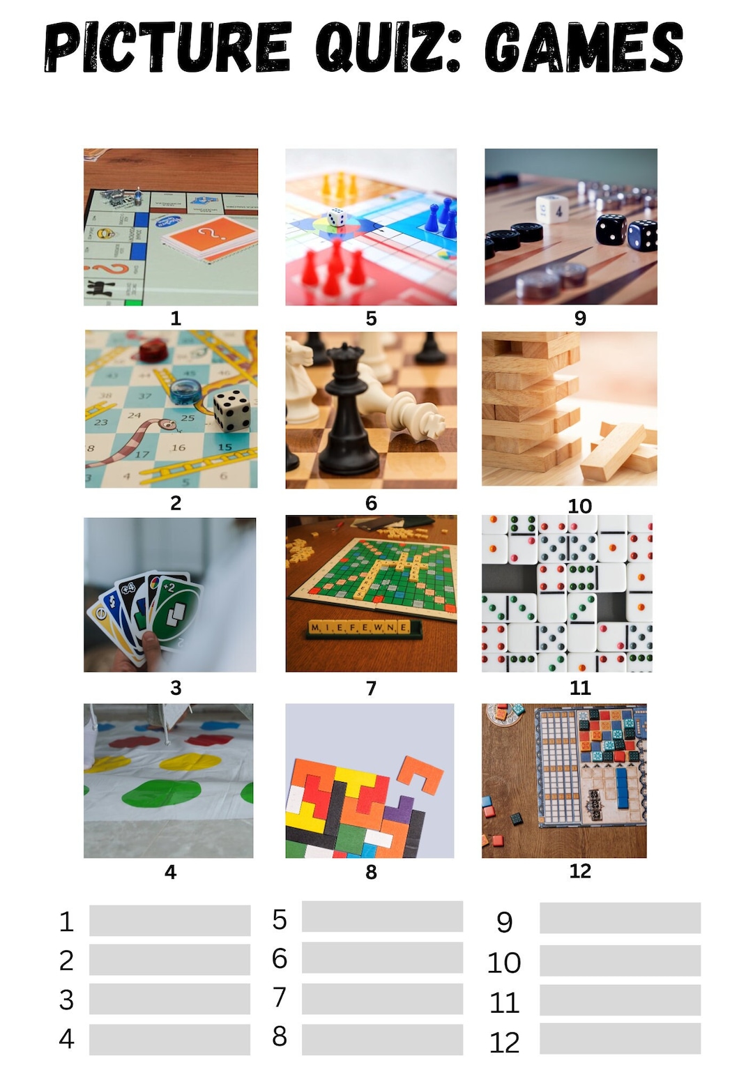 Guess The Board Game Quiz Games Night Family Games Etsy guess-the-board-game-quiz-2022-edition-youtube