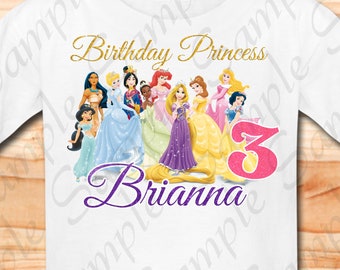 Download Disney Birthday Princess Svg Etsy